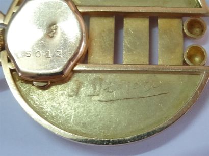 Jean DESPRÉS (1889-1980) Très rare pendentif-montre...