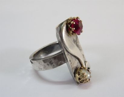 Jean DESPRÉS (1889-1980) Bague moderniste...