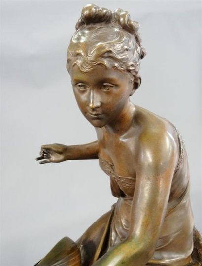 Luca MADRASSI (1848-1919) La joueuse de mandoline...