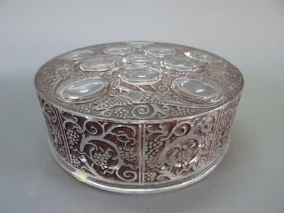 LALIQUE France Boite ronde 