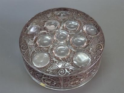 LALIQUE France Boite ronde 