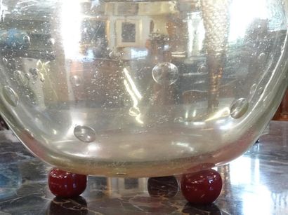 Charles SCHNEIDER (1881-1953) Vase en verre...