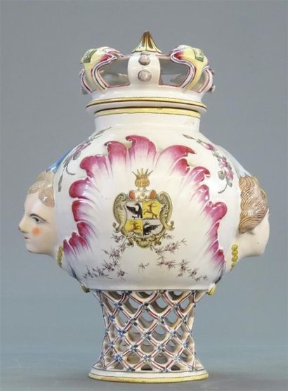 Samson (attribué à) Pot-pourri ajouré en...