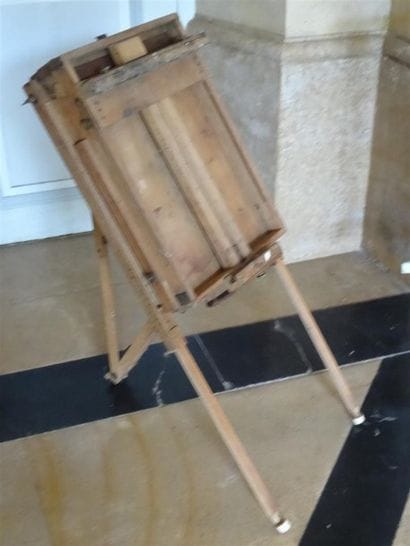 Chevalet de peintre mobile