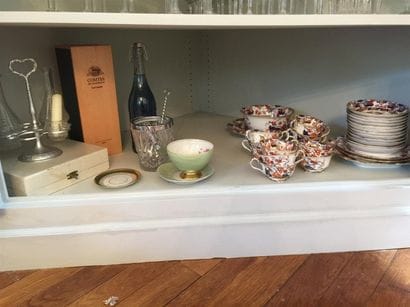 Service à thé en porcelaine anglaise décor...