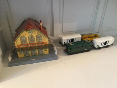 Gare JEP et Train JEP électrique comprenant...