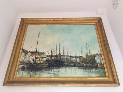 Ecole Française XX°

Le Port.

Huile sur...