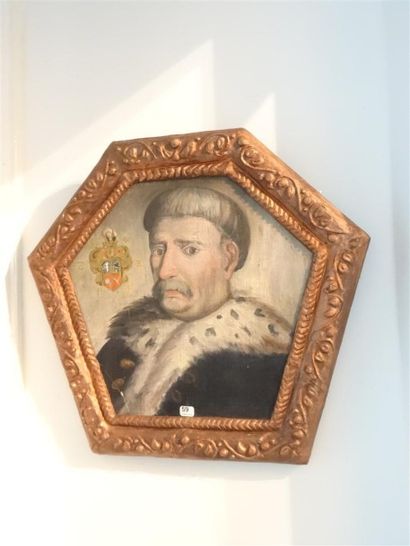 Deux portraits d'homme, dans le goût des...
