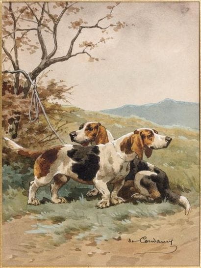 Charles Ferdinand de CONDAMY
Deux chiens...