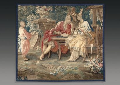 Fragment de tapisserie manufacture royale...