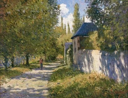 Luc DIDIER (né en 1954)
Le Chemin à Mirebeau...
