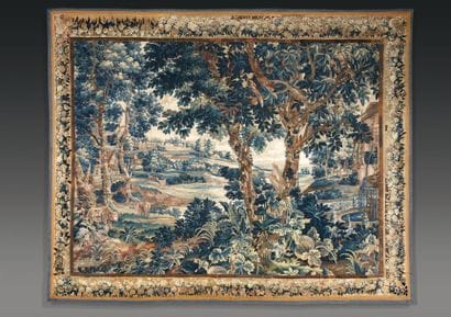 Tapisserie Verdure flamande du début du XVIIIe...