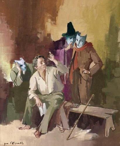 Jean d'ESPARBES (1899-1968)
Le Poète au masque...