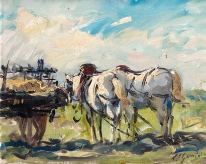Louis Édouard GARRIDO
Chevaux d'attelage...