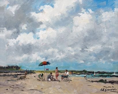 Louis Édouard GARRIDO
La Plage Huile sur...