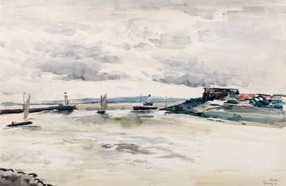Paul Élie GERNEZ (1888-1948)
Honfleur, l'estuaire...