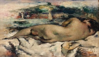 Paul Élie GERNEZ
Marinette couchée, Honfleur...