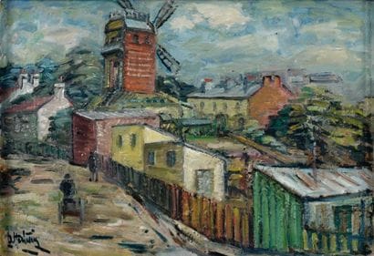HARTWIG
Montmartre, le Moulin rouge Huile...