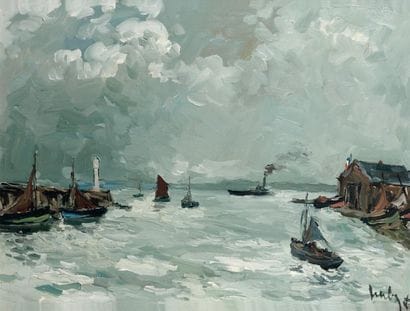 Fernand HERBO (1905-1995)
Honfleur, la sortie...