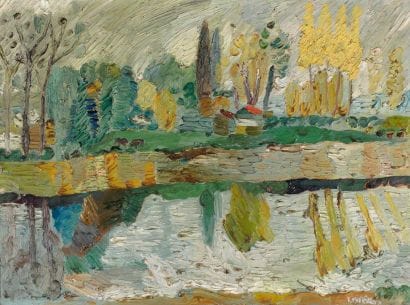André LANSKOY (1902-1976)
Paysage aux arbres...