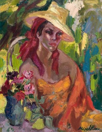Olga MISCHKINE (1910-1985)
La Femme au chapeau...