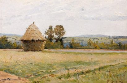 Fernand QUIGNON (1854-1941)
La Meule Huile...