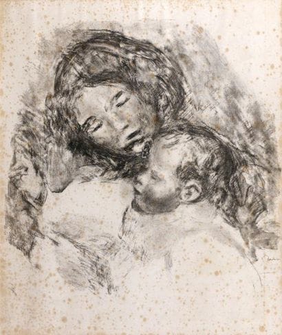 Pierre-Auguste RENOIR (1841-1919)
Maternité,...