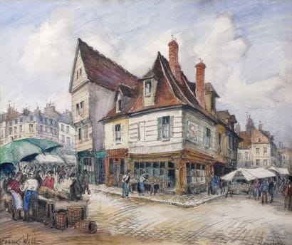 Frank WILL (1900-1951)
Louviers, la place...