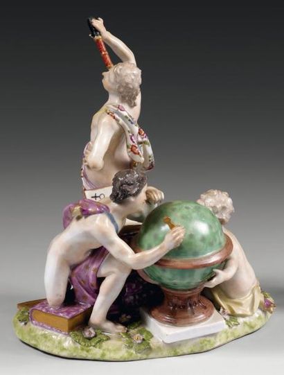Meissen
Groupe à trois figures allégorie...