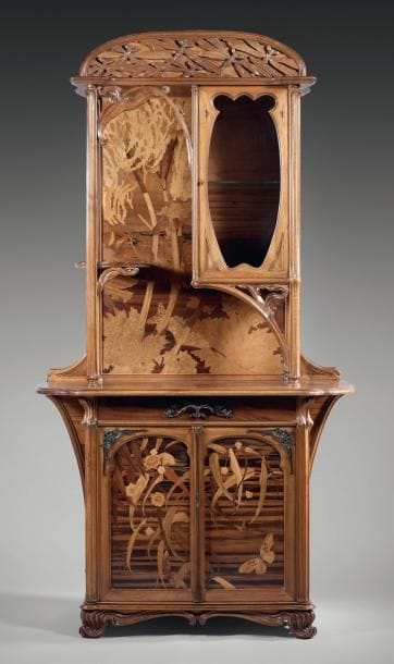 Émile GALLÉ (1846-1904)
Vitrine deux corps...