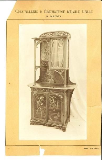 Émile GALLÉ (1846-1904)
Vitrine deux corps...