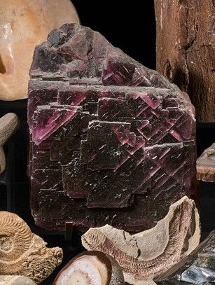 Block of fluorite on a metal base.

Height:...