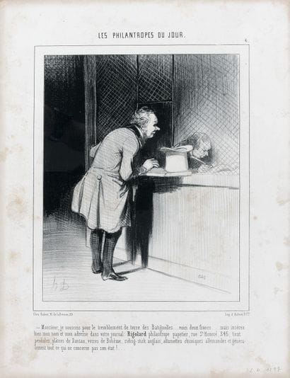 DAUMIER (H.). Les Philanthropes du jour....