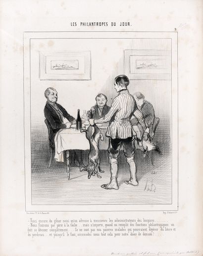 DAUMIER (H.). Les Philanthropes du jour....