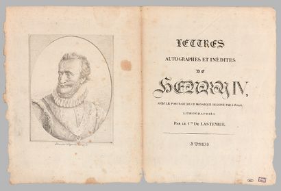 LITHOGRAPHIE. - LASTEYRIE (Comte de). Lettres...