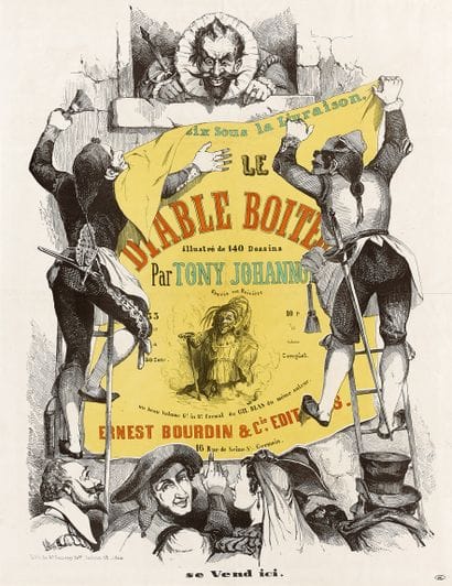 AFFICHE DE LIBRAIRIE pour Le Diable boiteux...