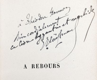 HU SMANS (J.-K.). A Rebours. P., Charpentier,...