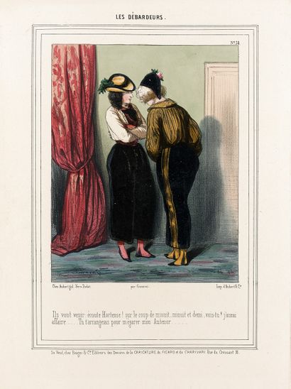 GAVARNI. Les Débardeurs. P., Aubert, s. d....