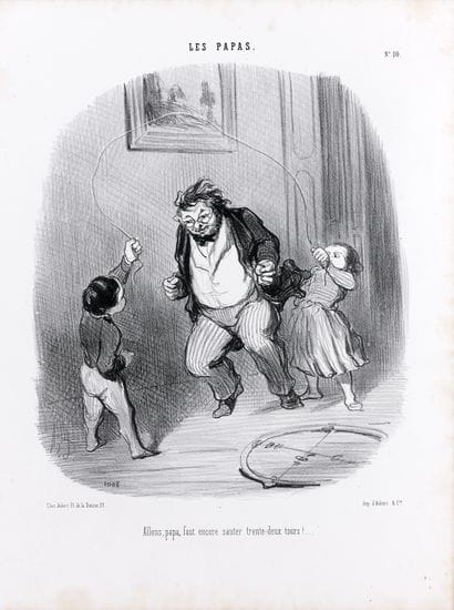 DAUMIER (H.). Les Papas. P., Aubert, Au Bureau...