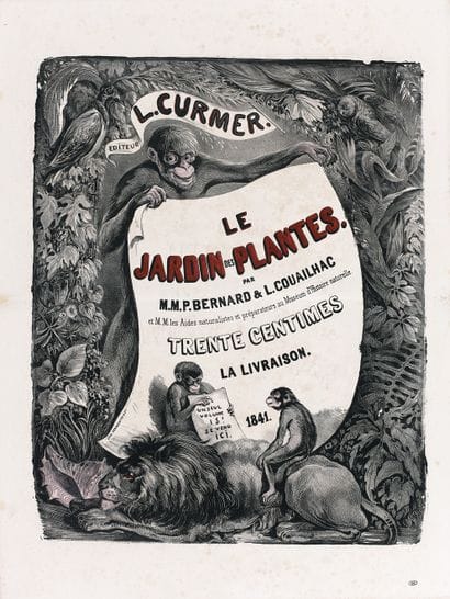 AFFICHE DE LIBRAIRIE pour Le Jardin des Plantes,...