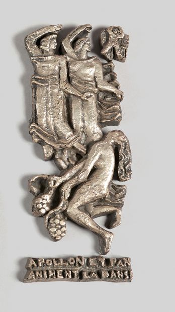 Alfred JANNIOT (1889-1969) Apollon et Pan...