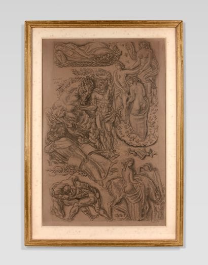 Alfred JANNIOT (1889-1969) Le héros et rameau...