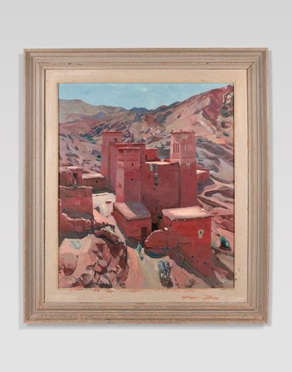 Jacques MAJORELLE (1886-1962) Kasbah à contre-jour,...