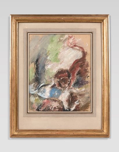 Charles DUFRESNE (1876-1938) Lion attaquant...