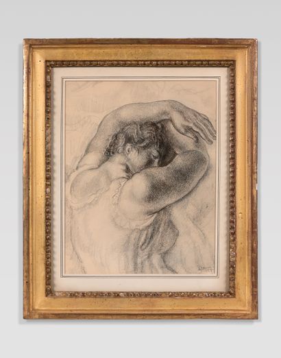 Alfred JANNIOT (1889-1969) Femme endormie,...