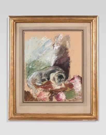 Charles DUFRESNE (1876-1938) Panthère dévorant...