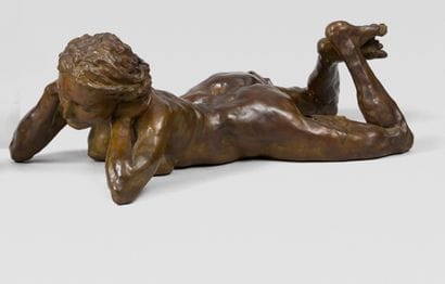 Emmée PARIZOT (1958) Littérature. Bronze...