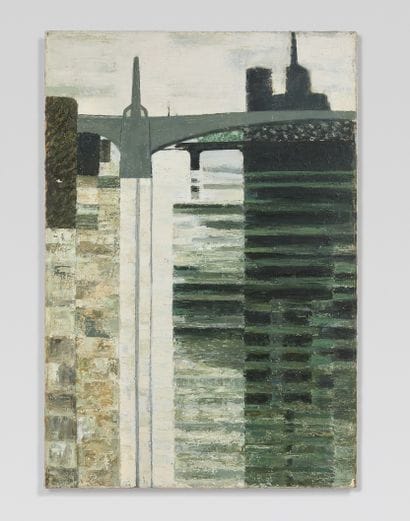 Taneo SUENAGA (1913-2009) Vue sur la Seine,...