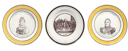 MAISON DE BOURBON
Ensemble de trois assiettes...