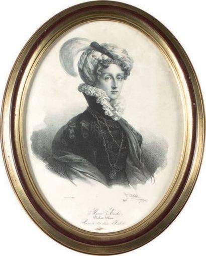 GREVEDON Henri (1776-1860)
La reine Marie-Amélie
Lithographie...